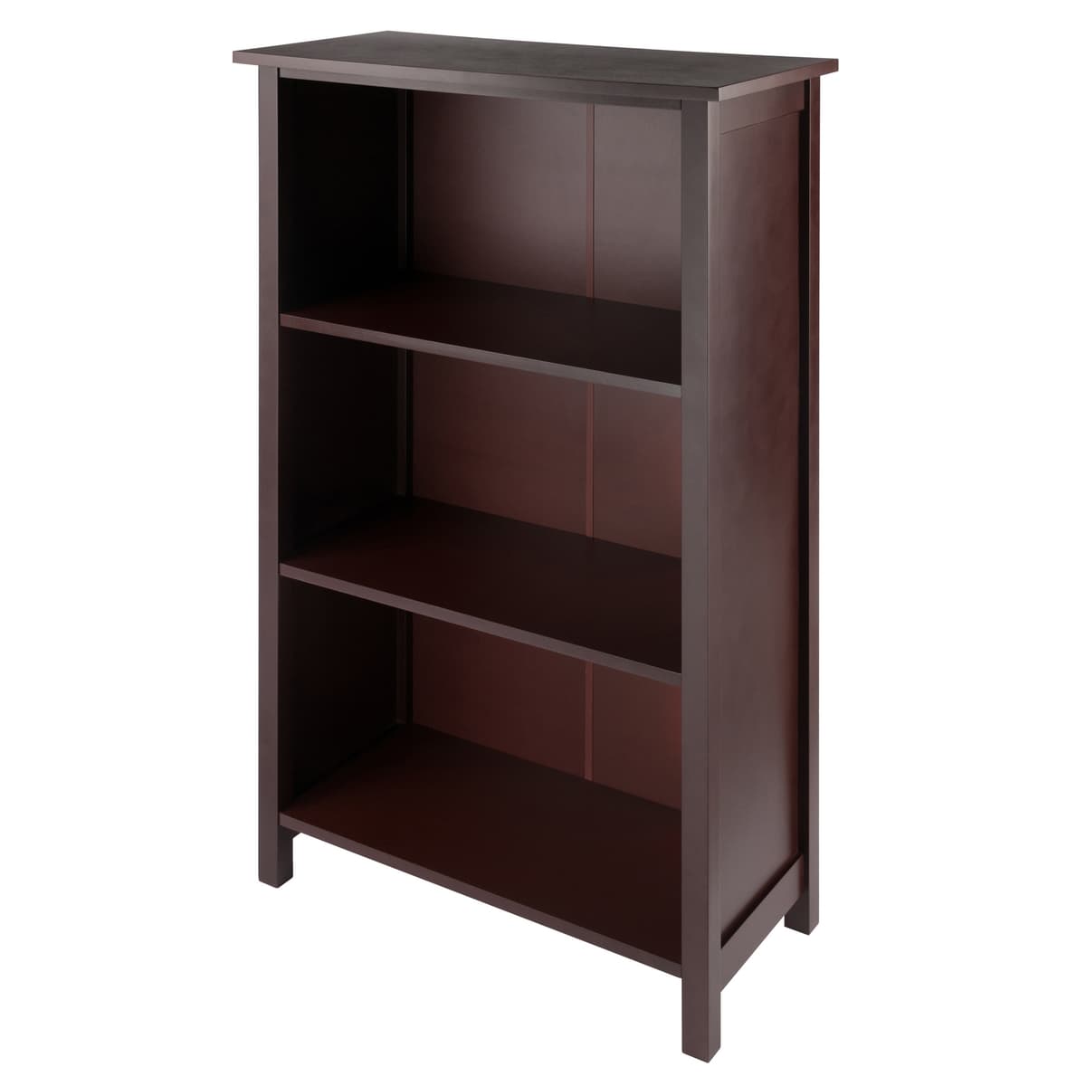 Milan 3-Section Bookshelf, Walnut