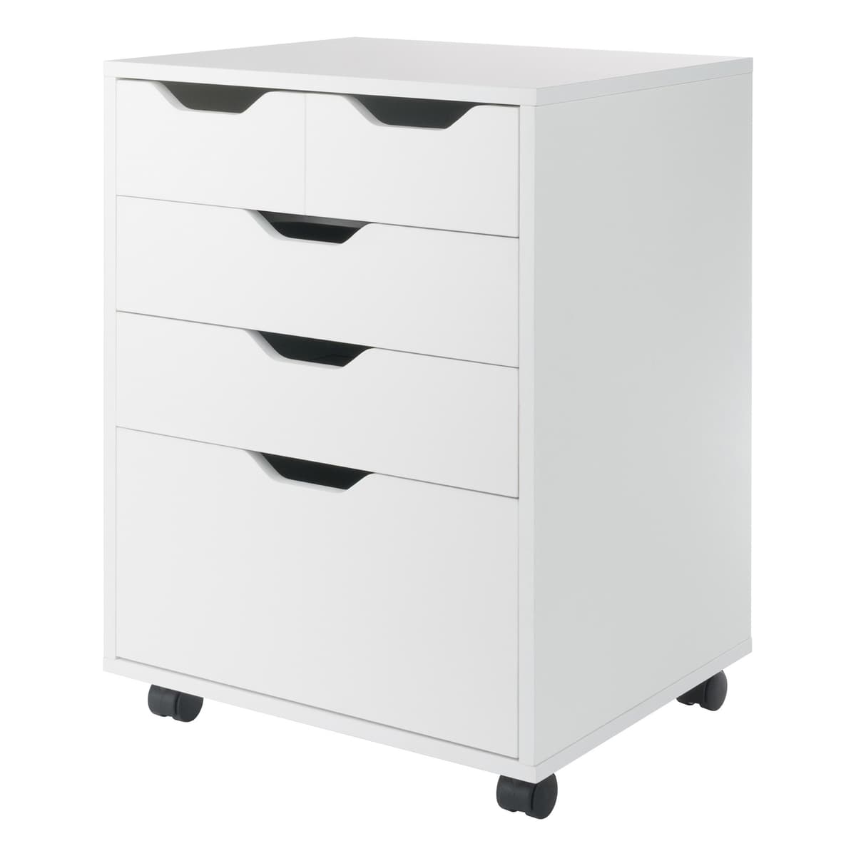 Halifax Bins & Drawers Storage Mobile Cabinet, White