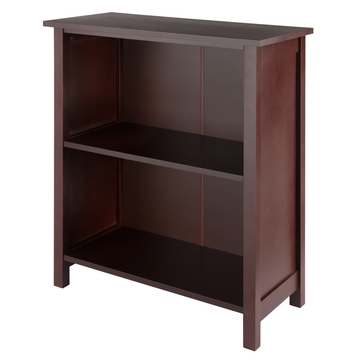 Milan 2-Section Storage Shelf, Walnut
