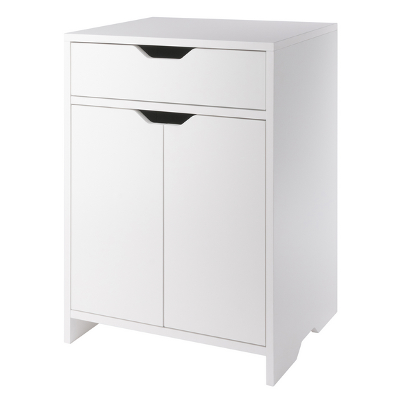 Nova Storage Cabinet, 1-Drawer, White