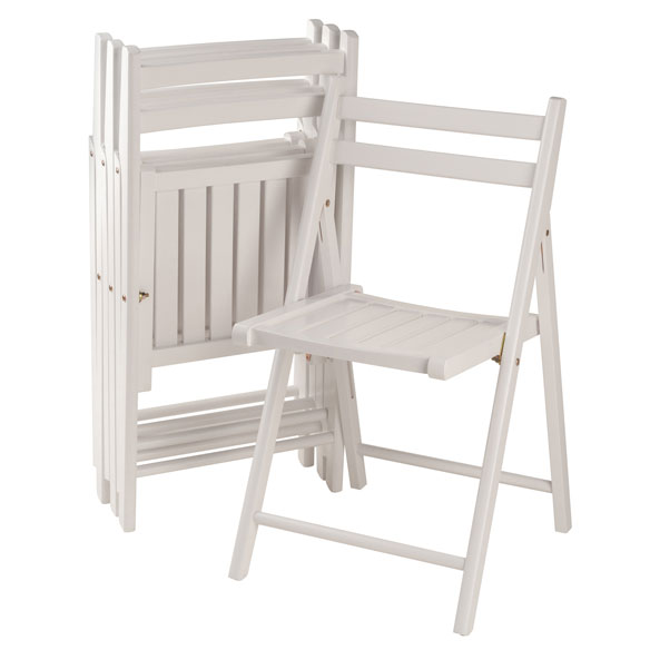 Robin 4-Pc Folding Chair Set, White
