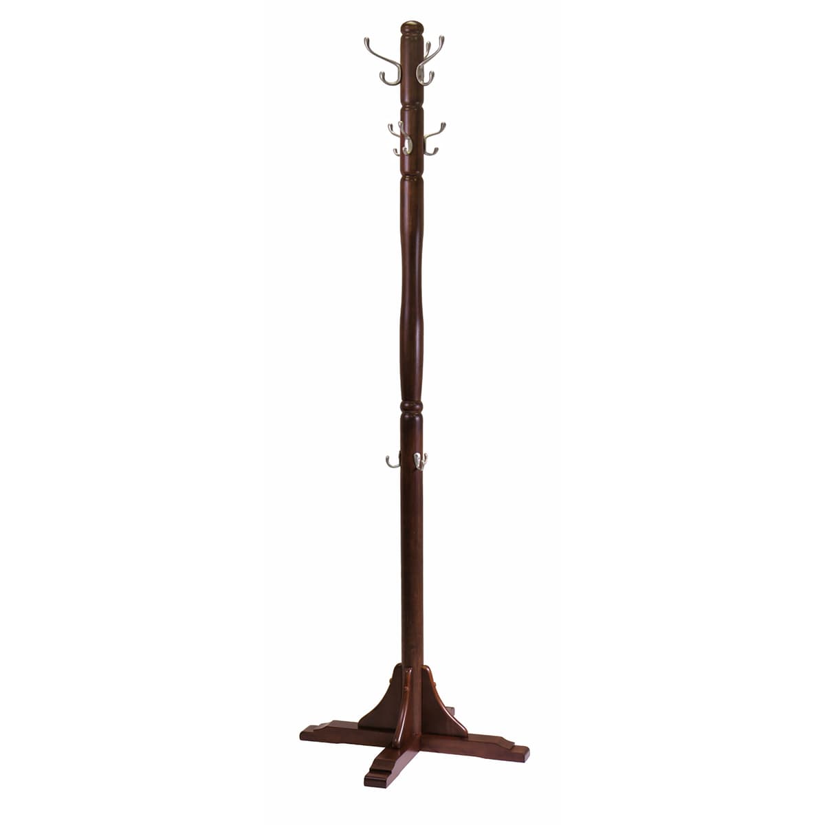 Jera Coat Tree, 9 Hook, Cappuccino